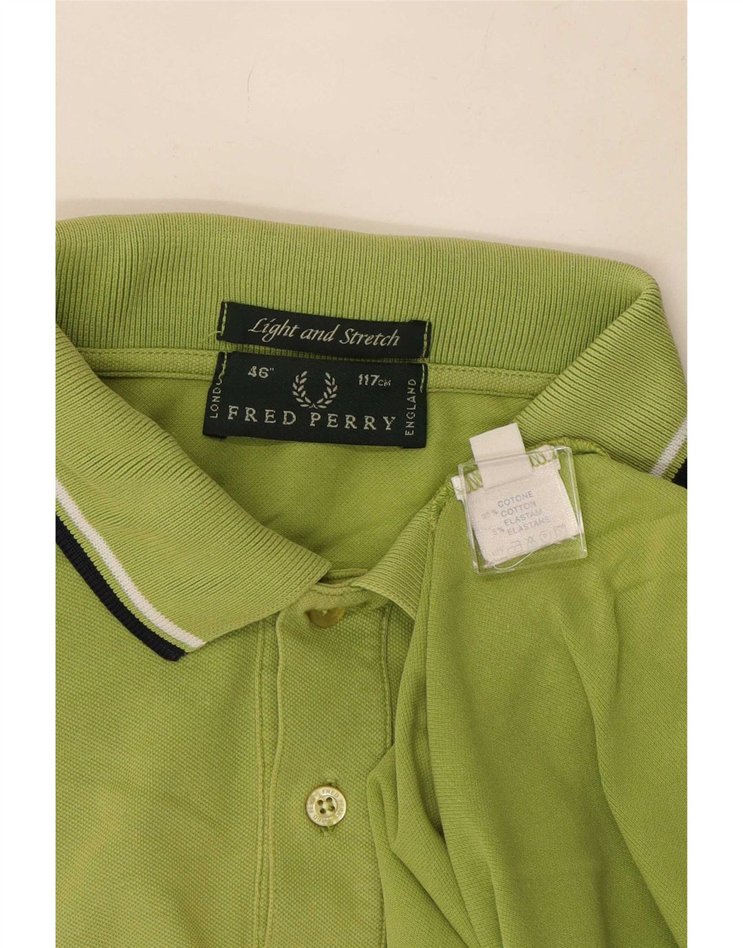 Мужская рубашка поло Fred Perry, хлопковая большая зеленая полоска