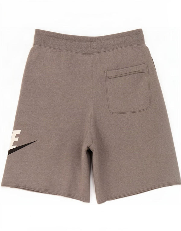 Мужские спортивные шорты с рисунком Nike, маленькие серые, хлопок