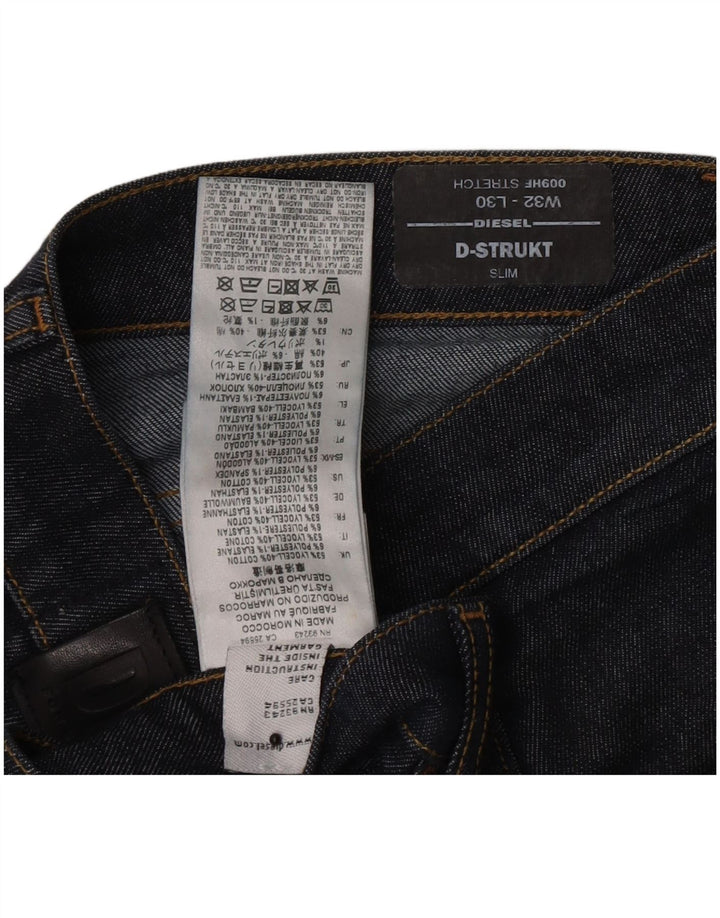 Мужские джинсы Diesel D-Strukt Slim W32 L27 Темно-синие из лиоцелла