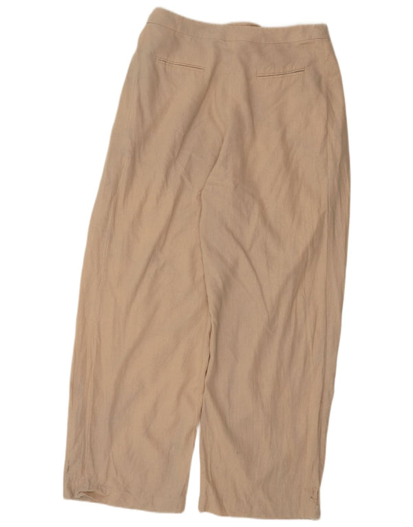 Женские широкие брюки чинос Topshop UK 12 Medium W32 L29 Бежевые