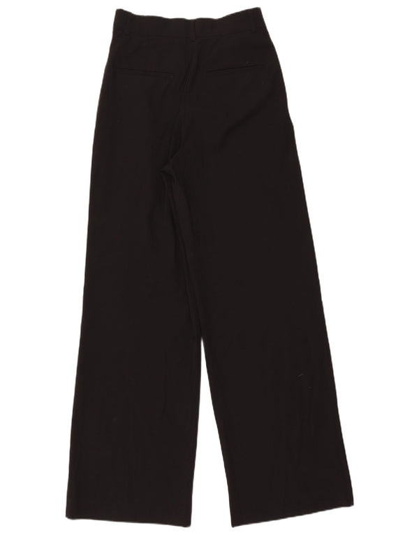 Женские брюки чинос Zara, маленькие, черные, полиэстер, W26 L31