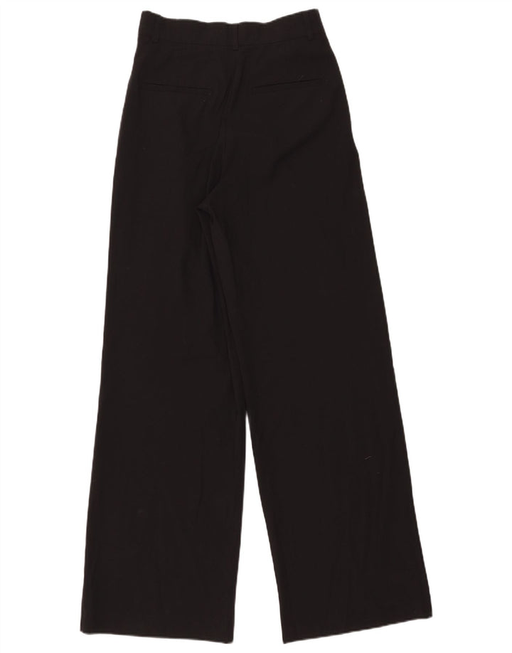 Женские брюки чинос Zara, маленькие, черные, полиэстер, W26 L31