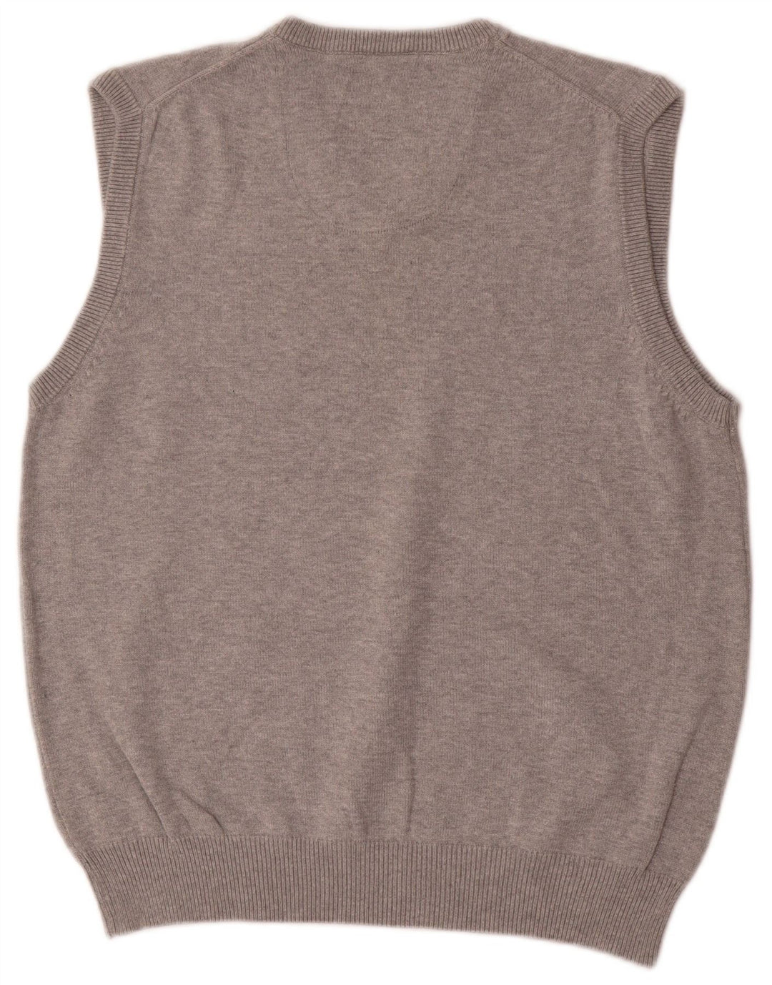 Мужская майка Marks & Spencer Blue Harbour Vest, хлопковая, среднего серого цвета