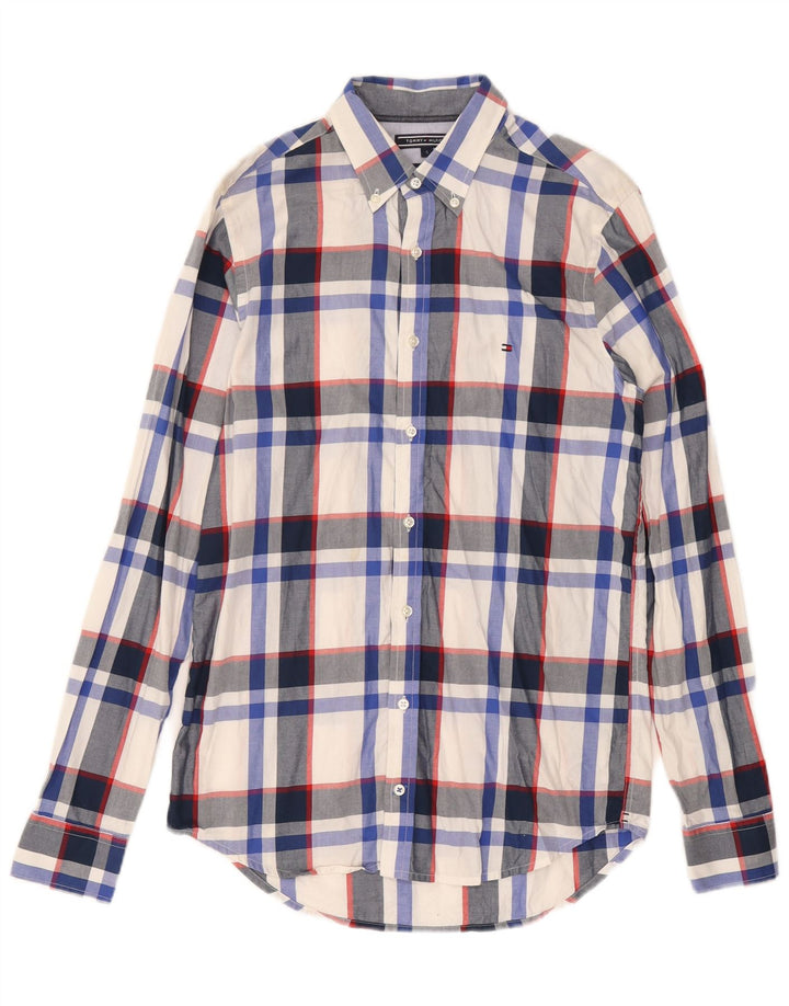 Мужская рубашка узкого кроя Tommy Hilfiger, маленькая разноцветная клетка, хлопок