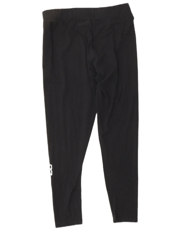 KAPPA Женские леггинсы с рисунком UK 18 XL, черные хлопковые