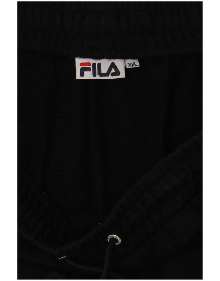 Мужские спортивные шорты FILA с рисунком 2XL, черные