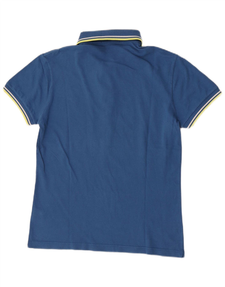 Мужская легкая и эластичная рубашка-поло Fred Perry в синюю полоску из хлопка
