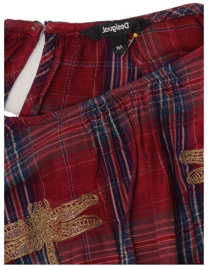 Женская блузка Desigual Top UK 16, большая красная клетка