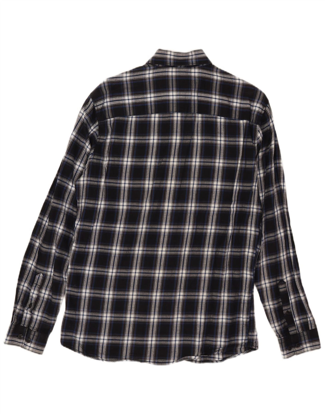 Мужская фланелевая рубашка узкого кроя Jack & Jones, маленькая синяя клетка