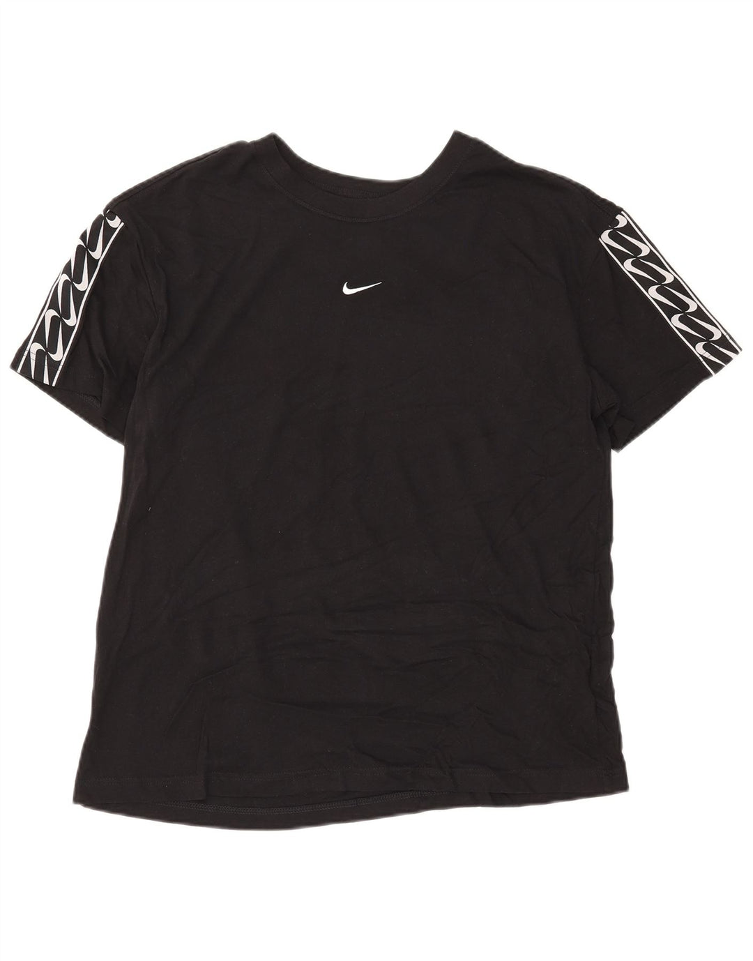 Мужская футболка с графическим рисунком Nike, средний черный хлопок