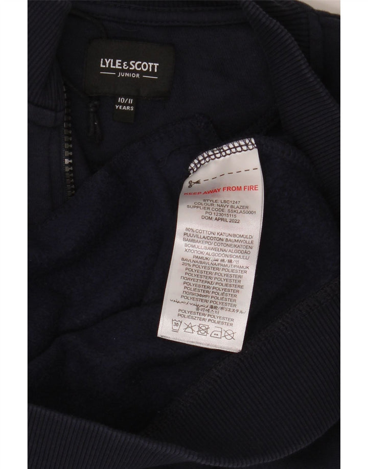 Спортивный костюм Lyle & Scott для мальчиков, верхняя куртка, 10–11 лет, темно-синий, хлопок