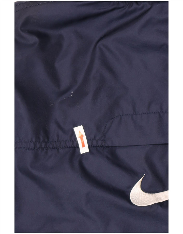 Ветровка с капюшоном и графическим рисунком Nike для мальчиков, 12–13 лет, большая, темно-синяя
