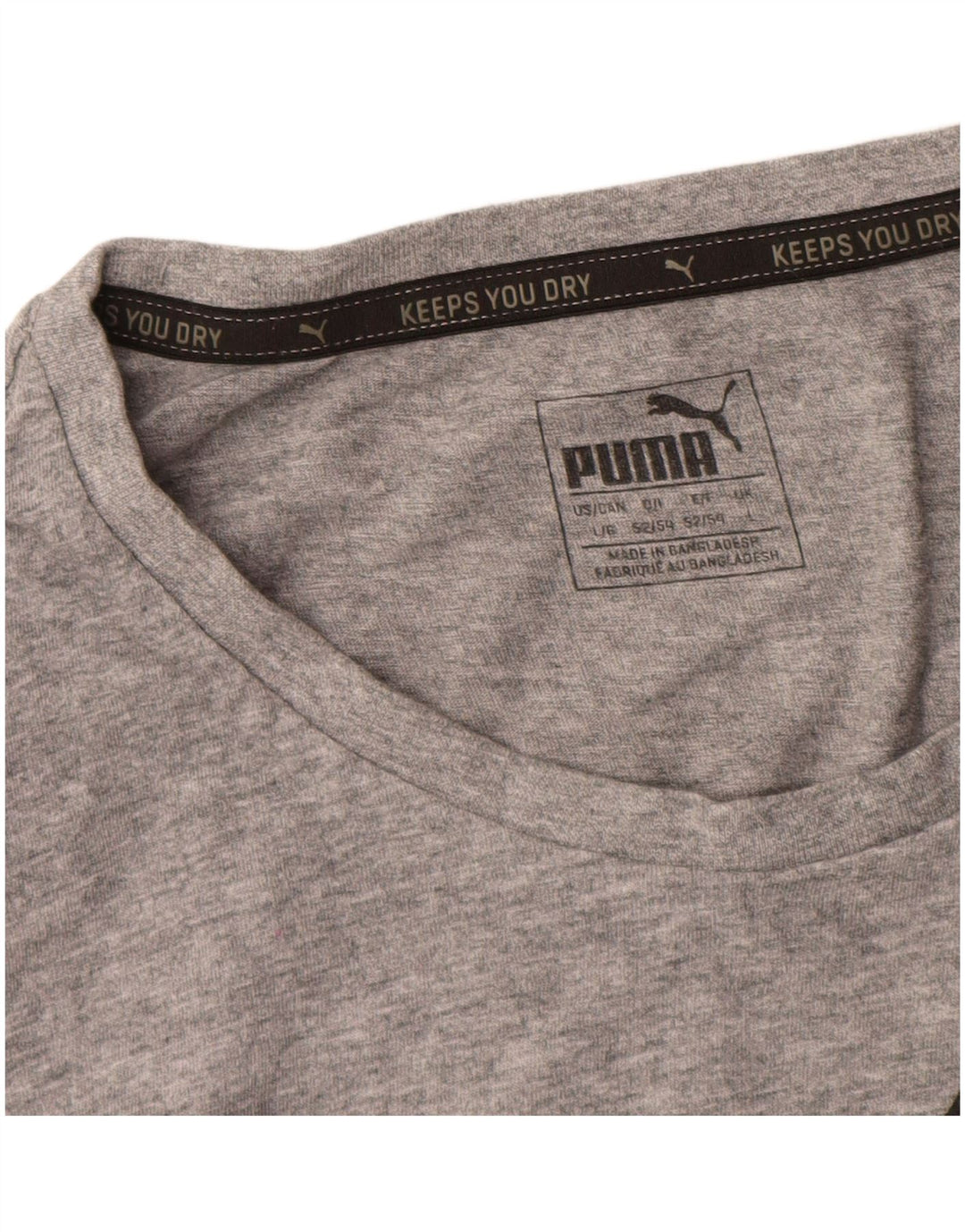 Мужская футболка с рисунком Puma, большая, серая