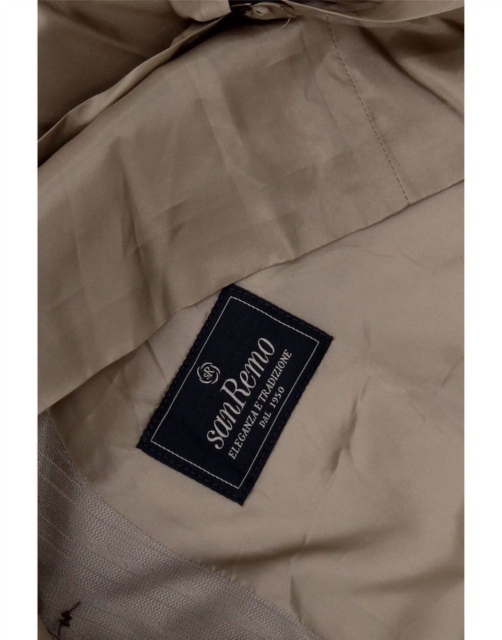 San Remo Мужской Жилет Средне-Серый В Тонкую Полоску