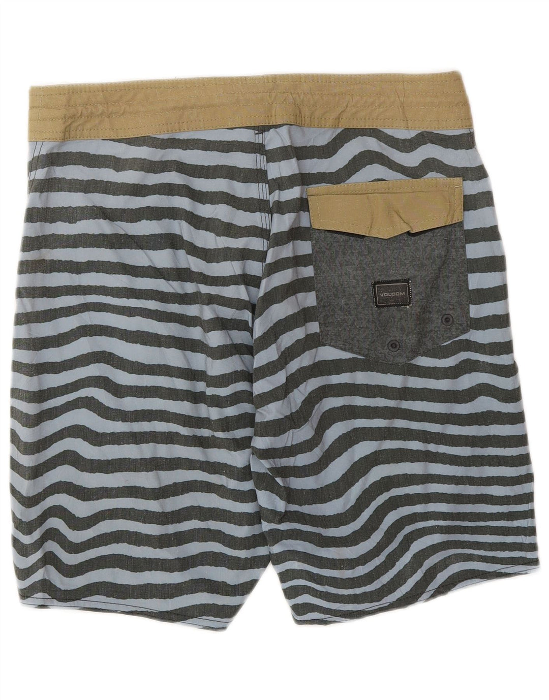 Мужские шорты для плавания Volcom, маленькие серые в полоску