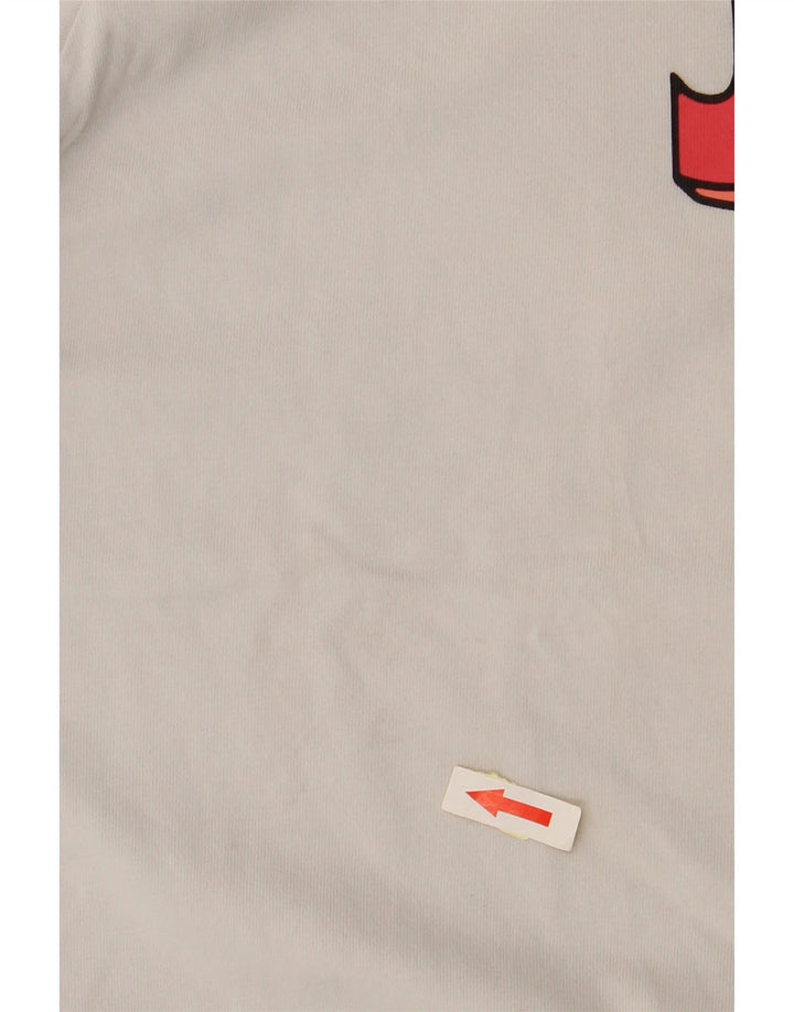 Мужская футболка с рисунком NIKE большого размера из хлопка белого цвета