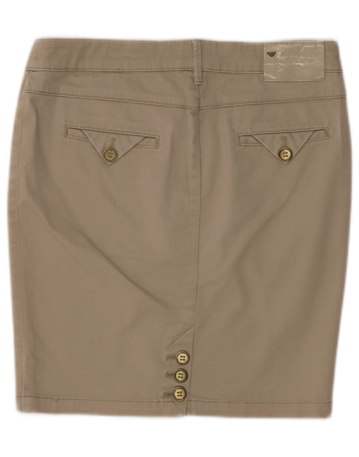 Женская юбка-карандаш ARMANI EU 40 Medium W30 Бежевый хлопок