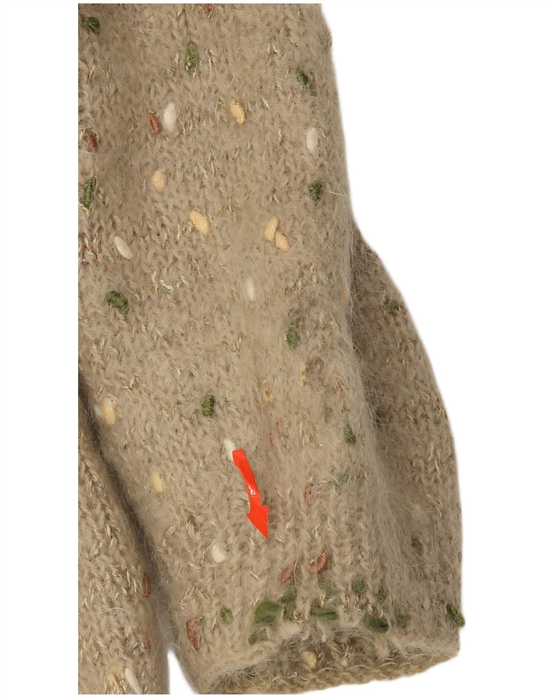 Винтажный женский джемпер с вырезом «лодочка», Великобритания, 12, средний, бежевый с узором аргайл/бриллиант