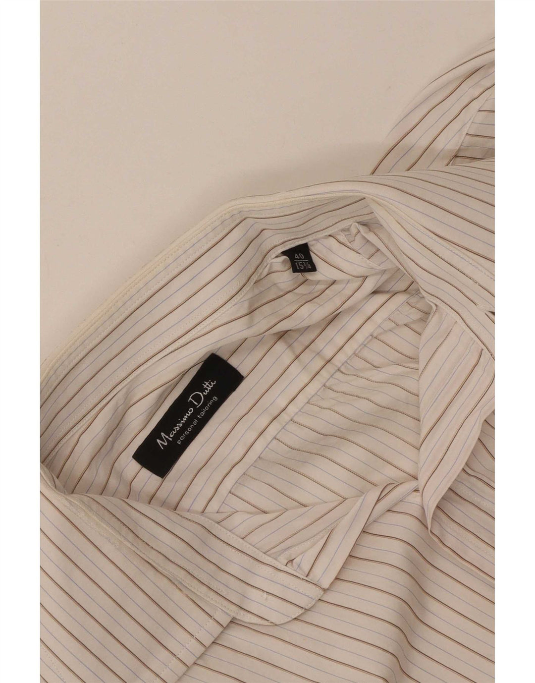 Мужская рубашка Massimo Dutti, размер 40 15 1/2, средняя, белая в полоску