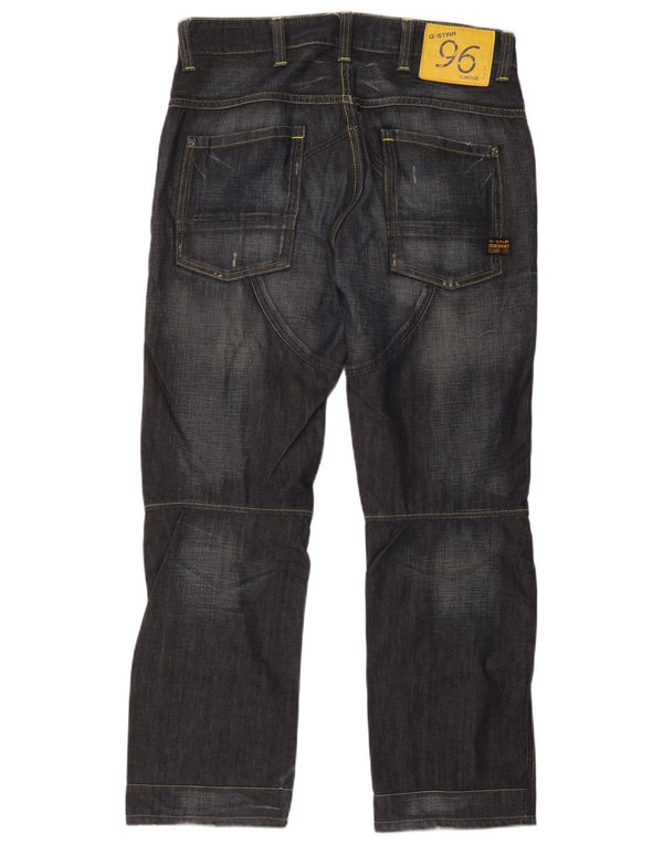 Мужские прямые джинсы G-Star Elwood W34 L30 темно-синие, хлопок