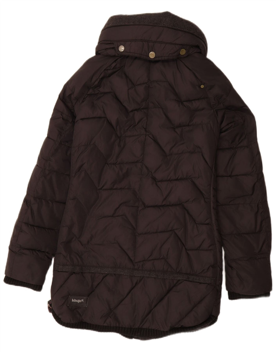 Женское стеганое пальто KHUJO UK 10, маленькое черное, нейлон