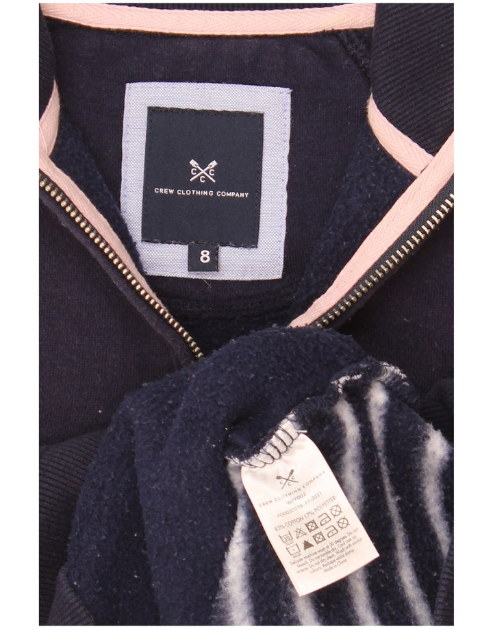 Crew Clothing Женский джемпер-толстовка оверсайз, Великобритания, 8, маленький, темно-синий
