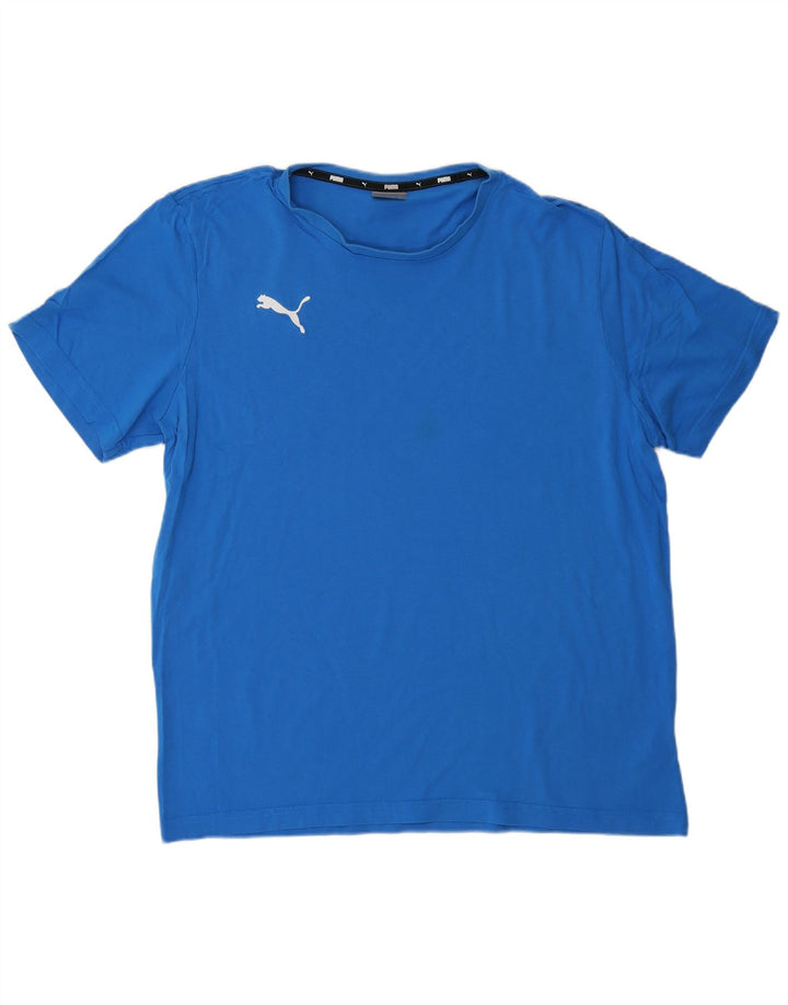 Мужская футболка PUMA Top XL, синяя, хлопок