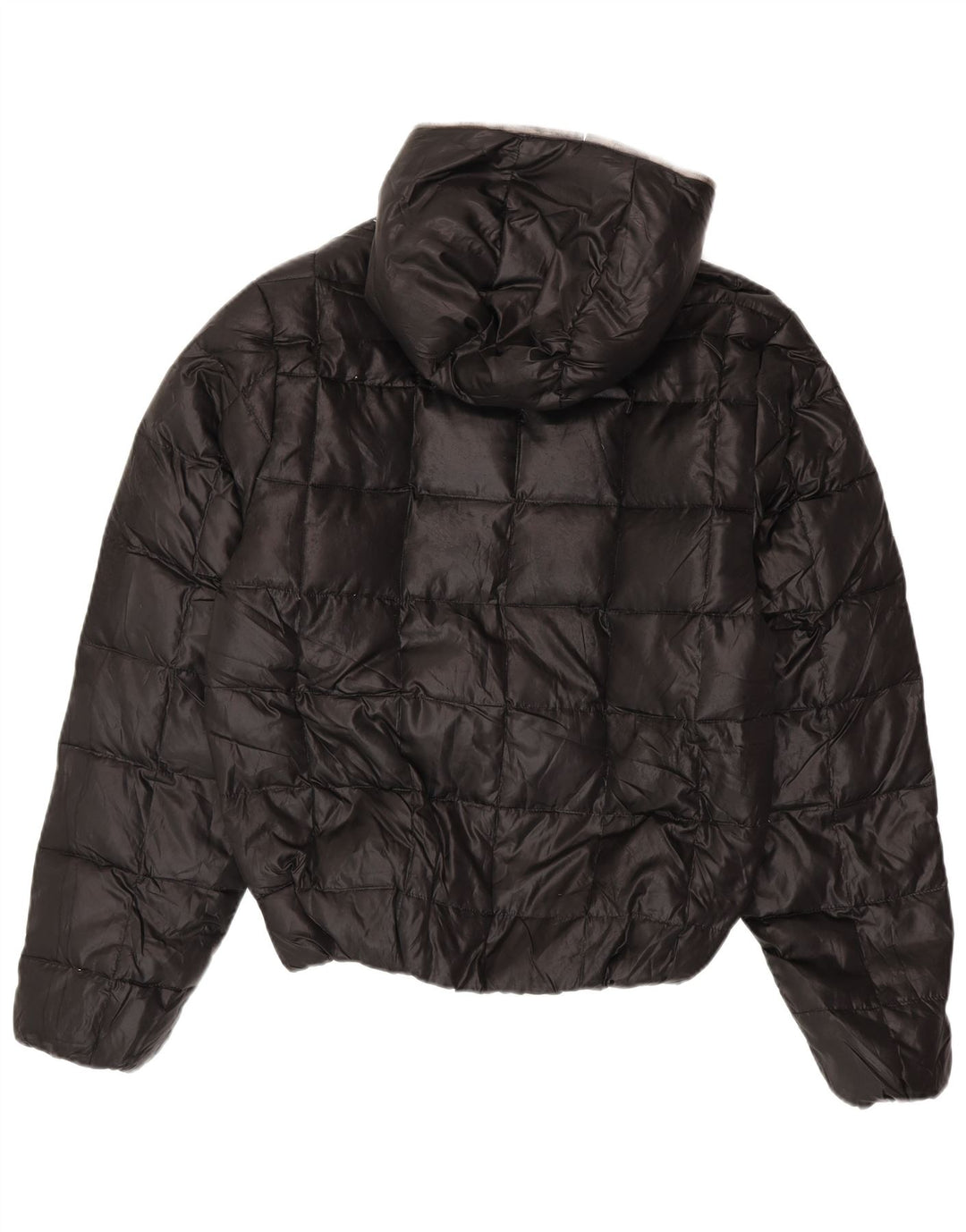 Утепленная куртка Zara для мальчиков с капюшоном 13-14 лет, XL, черный полиэстер
