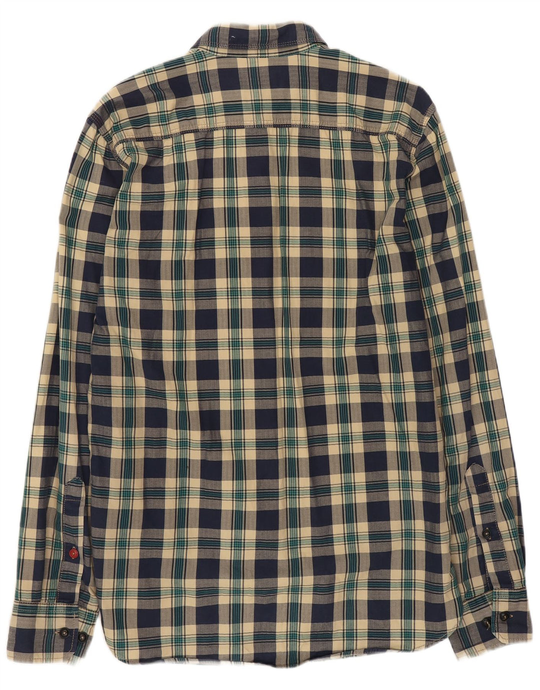 Мужская фланелевая рубашка JACK & JONES среднего размера, темно-синяя клетка, хлопок
