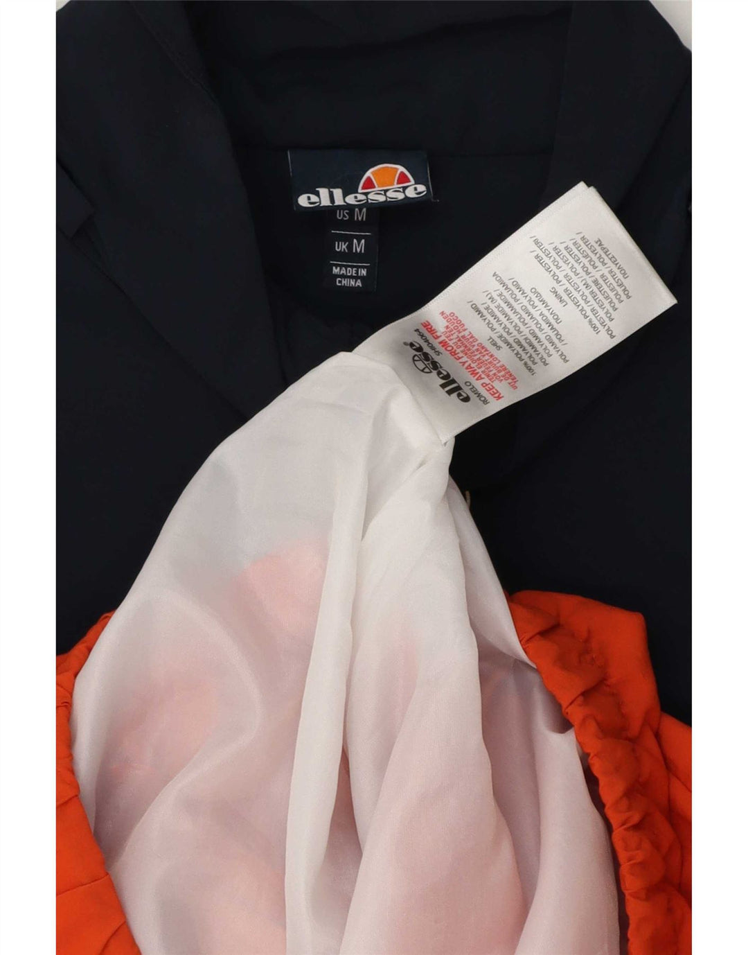 Мужской пуловер Ellesse, спортивный костюм, верхняя куртка среднего оранжевого цвета с цветными блоками