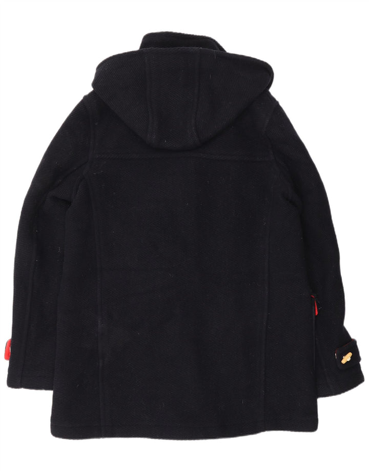 Женский дафлкот с капюшоном Topshop UK 12, средний темно-синий, шерсть