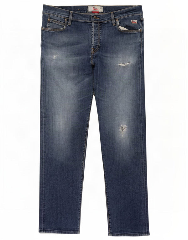 Мужские прямые джинсы Roy Rogers W38 L30, синий хлопок