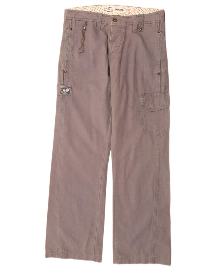Мужские прямые брюки карго Zara EU 40 Medium W31 L31 Серые