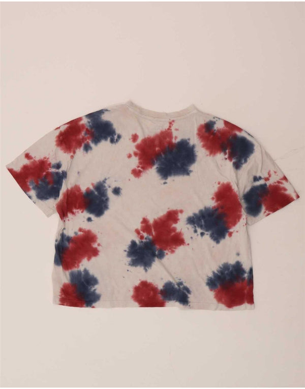 Женская укороченная футболка оверсайз с графическим рисунком Vans Top UK 10 Small White Tie Dye