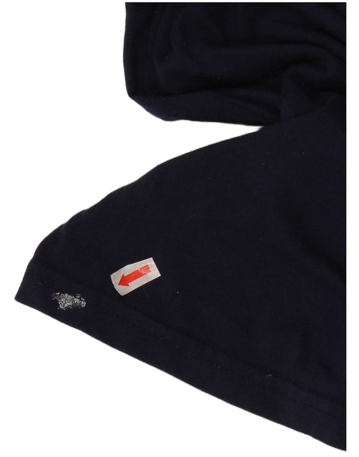 Футболка с рисунком PUMA для мальчиков, топ 14–15 лет, темно-синий, большой размер, хлопок