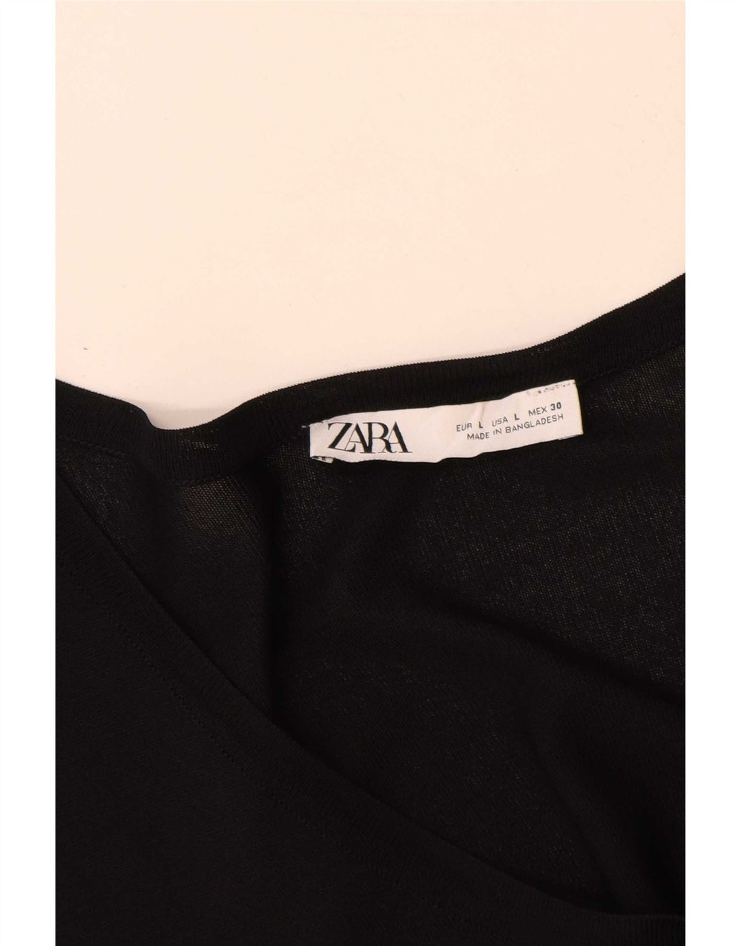 Женская футболка оверсайз Zara Top UK 16, большая черная