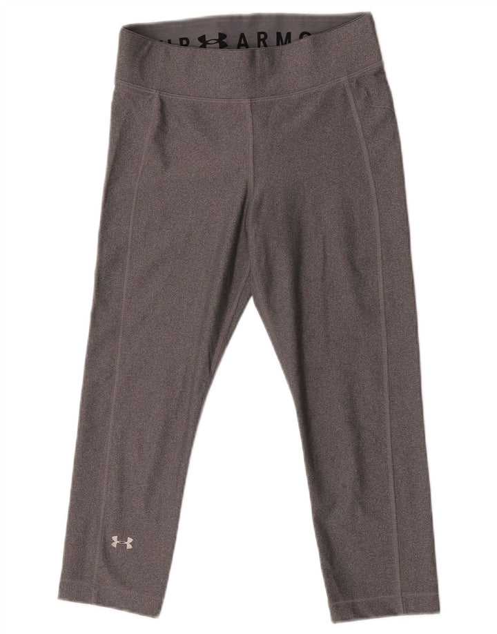 Женские леггинсы-капри Under Armour UK 10, маленькие серые, полиэстер
