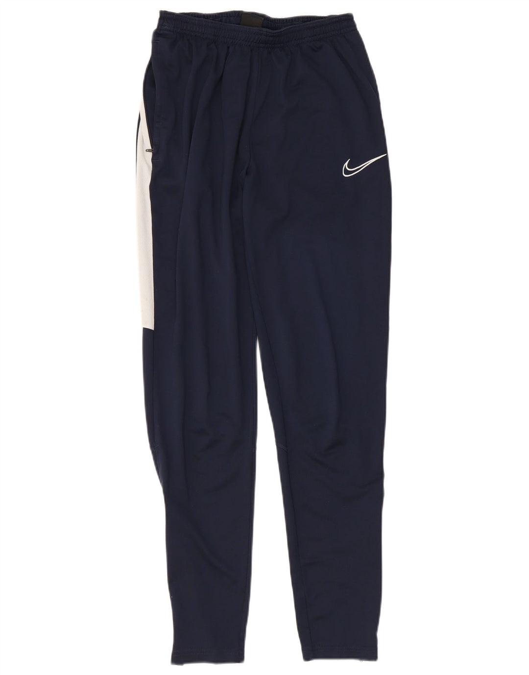 Мужские спортивные брюки Nike Dri Fit, маленькие темно-синие, полиэстер с цветными блоками