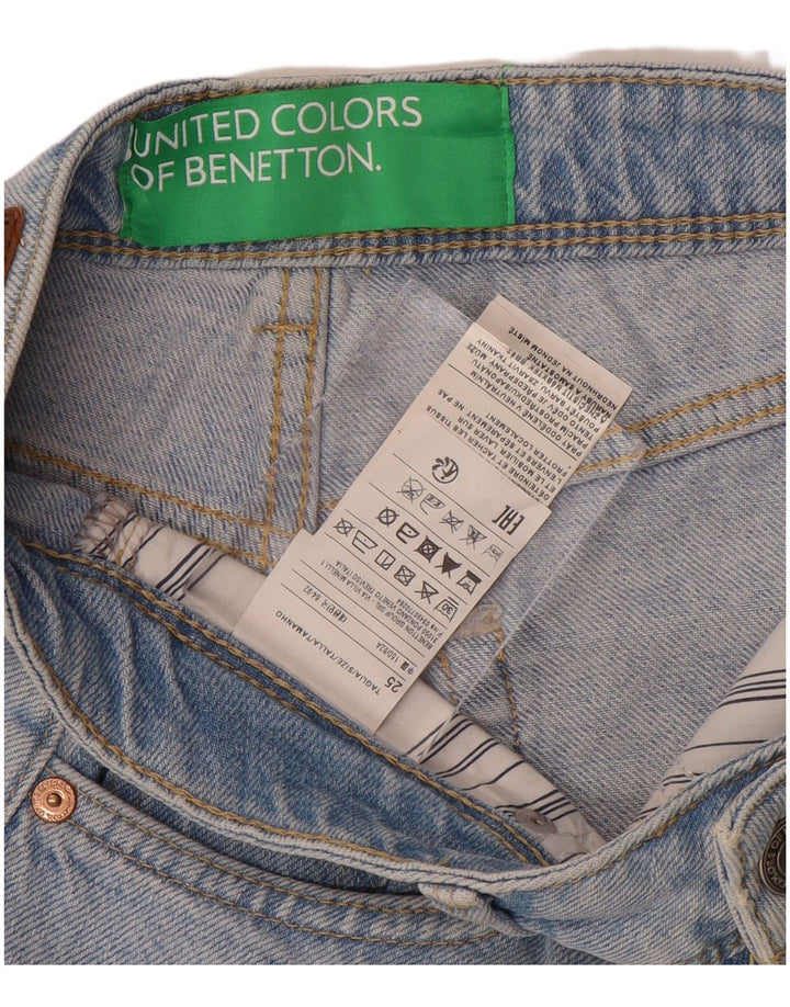 Женские джинсовые шорты BENETTON W25 XS, синие, хлопок