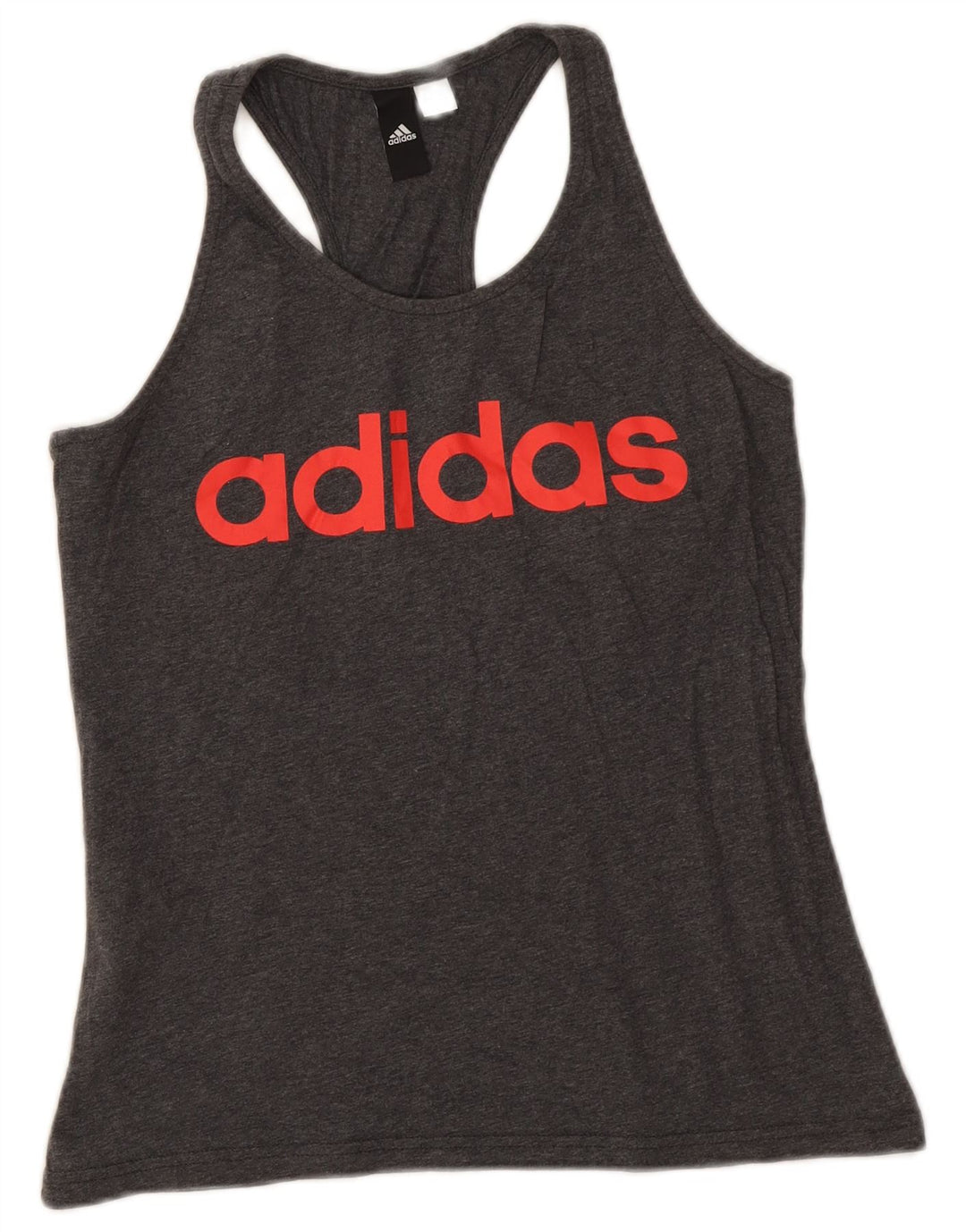 Женский жилет Adidas с графическим рисунком Top UK 8, маленький серый в крапинку