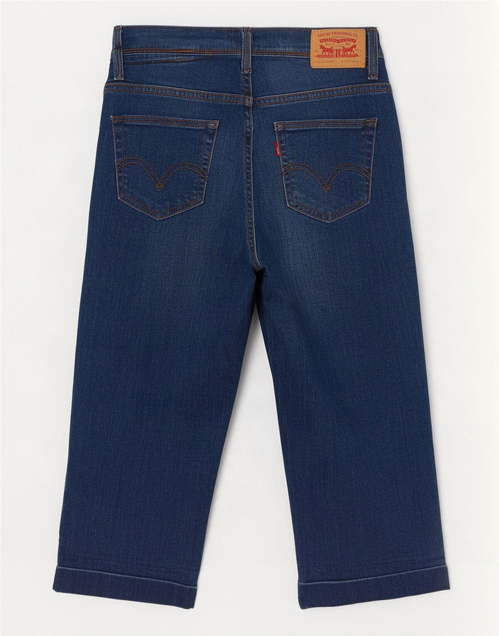 Женские джинсы-капри Levi's 512 США 4, маленькие W28 L18, темно-синие