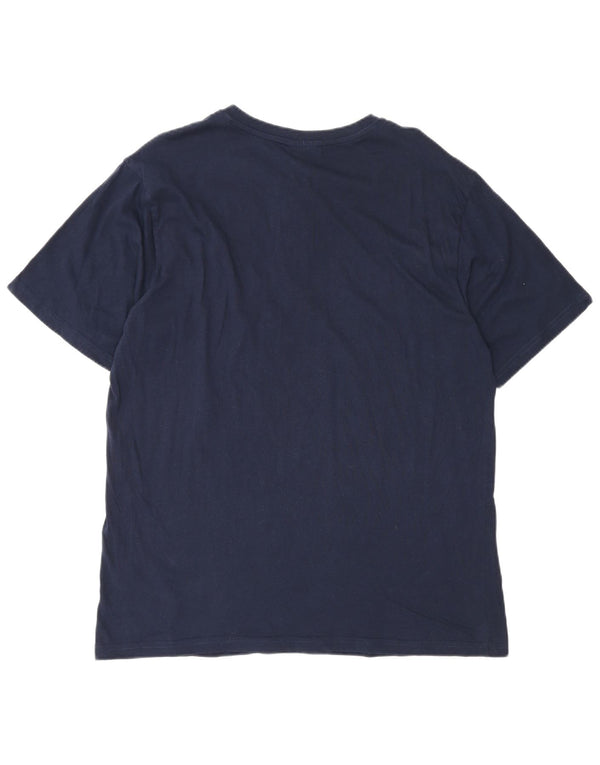 Мужская футболка Fila Top XL из хлопка темно-синего цвета