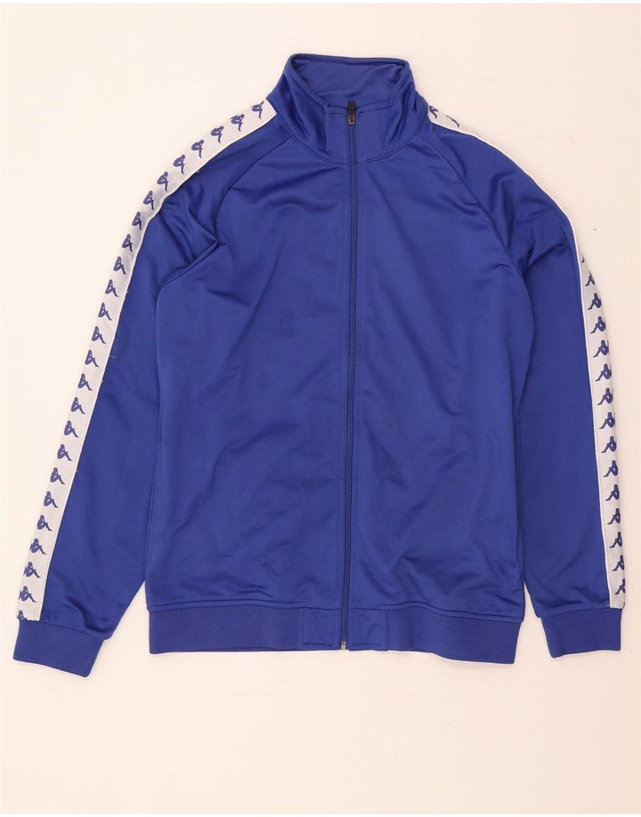 Мужской спортивный костюм Kappa с рисунком, верхняя куртка 2XL, синяя с цветными блоками