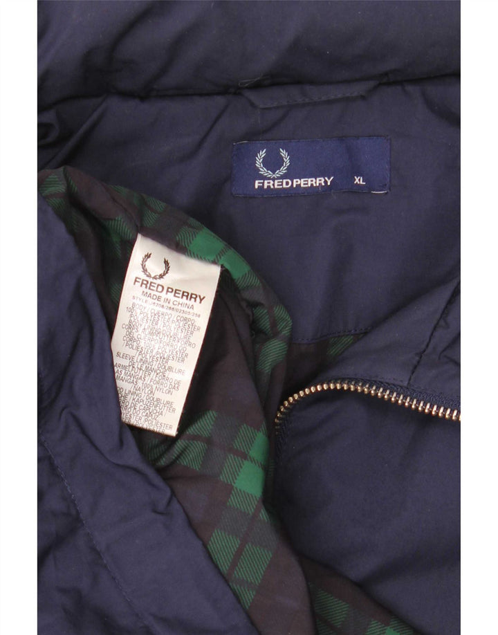 Мужская дождевик Fred Perry UK 42 XL темно-синий полиэстер