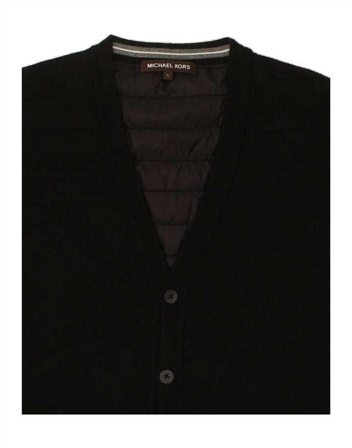 MICHAEL KORS Mens Bomber Jacket UK 40 Large Black Viscose Vintage Michael Kors and Second-Hand Michael Kors from Messina Hembry 
