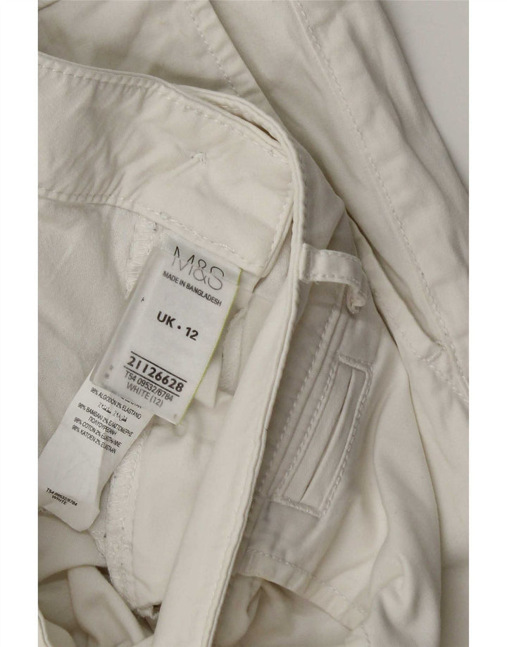 Женские брюки-чиносы Marks & Spencer UK 12 Medium W32 L30 белые