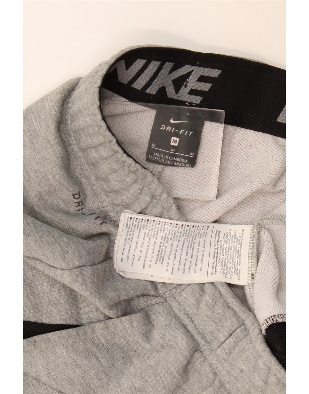 Мужские спортивные брюки NIKE Dri Fit, джоггеры, средний серый полиэстер