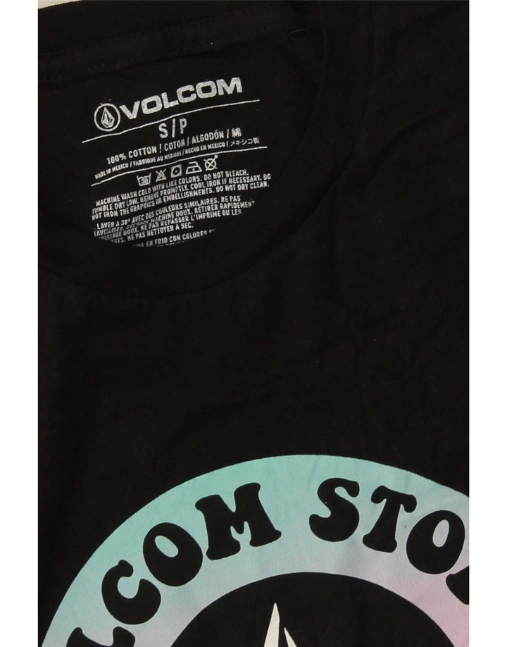 Volcom Мужская футболка с рисунком, маленький черный хлопок