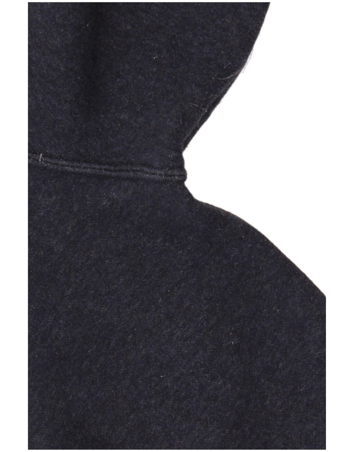 Мужской свитер с капюшоном на молнии NIKE среднего размера, темно-синий, хлопковый