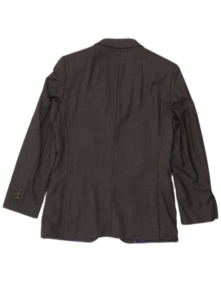 Мужской пиджак с двумя пуговицами Ted Baker, Великобритания, 36, маленький, серый, шерстяной